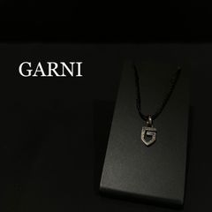 GARNI ガルニ バインパターンシルバー ネックレス Lサイズ ブラック