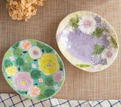 ゆずりは 花柄 とんすい 小鉢 デザート鉢 フルーツ鉢 瀬戸焼 花柄
