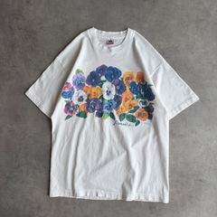 90s USA製 PANSY パンジー フラワー アート 花 Tシャツ - メルカリ
