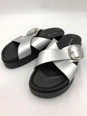 FREAK'S STORE フリークスストア クロスベルト 厚底 サンダル size37/シルバー ■◆ レディースのサムネイル