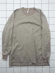 ◇ ⊂ ATTACHMENT アタッチメント AJ93-242 コットン長袖カットソー クルーネック 綿100％ ベージュ系 3サイズ メンズ E  【1604220016439】のサムネイル