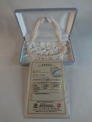 シルバーSVアコヤ真珠ネックレス4.9-5mm 鑑別書付 - メルカリ