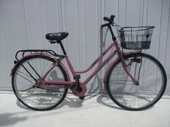F147★整備済み★完成車発送★中古シティ自転車【アサヒ　26インチ　シティ　パープル　　 】のサムネイル