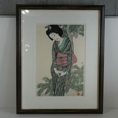 真作 岡本よし美 『春や春』 直筆サイン有 落款有 木版画 真作 岡本よし美 『春や春』 直筆サイン有 落款有 木版画 - メルカリ