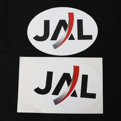 JAL 旧ロゴステッカー 日本航空 旧デザイン 航空会社ステッカー ②