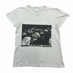 アニエスベーオム agnes b. HOMM Tシャツ メンズ S相当 ホワイト 半袖 フォトプリント モハメドアリ Muhammad Ali, the Greatestのサムネイル