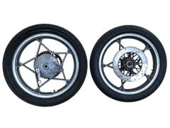 ZRX400実働から取り外し180太足 スイングアーム、前後ホイールその他