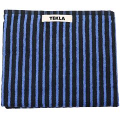 테크라 타월 버스타월 얼굴타월 블랙×블루 오가닉 코튼 테리 TEKLA Terry Towel 50x90 Black Blue TEKLA-50X90-TT-BB
