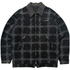 UNDERCOVER(アンダーカバー) 96AW WIRE Period Barbed Wire Print Duck Zip-Up Jacket WIRE期 有刺鉄線 プリント ダック地 コーデュロイカラー ジップアップ ジャケットのサムネイル