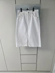 白デニム ロングスカートのサムネイル