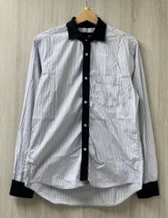 あ*の様 コムデギャルソンオムドゥ　パッチワークシャツ　25SS　美品 コムデギャルソンオムドゥ パッチワークシャツ 白 ホワイト DP-B050 M