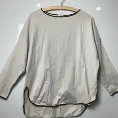 【美品】coen パイピング 長袖 カットソー アイボリー コーエン ロンT Tシャツ トップス プルオーバー レディース ファッション クルーネック 配色 配色パイピング 上品 キレイめ カジュアル 春 秋 冬 服【送料無料・即購入OK】のサムネイル