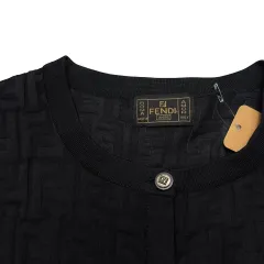 90s FENDI オールド フェンディ ズッカパータン ブラック 半袖のサムネイル