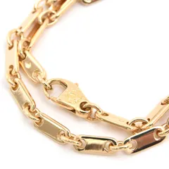 カルティエ ブレス レディース フィガロ ブレスレット 8.3g イエローゴールド Cartier 750YG 中古のサムネイル