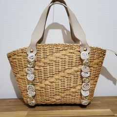 DIANA かごバッグ トートバッグ リボン 花モチーフ - メルカリ