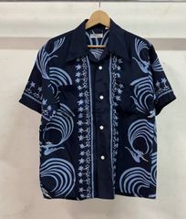 ラルフローレン アロハシャツ 開襟 エンゼルフィッシュ 魚 レーヨン L