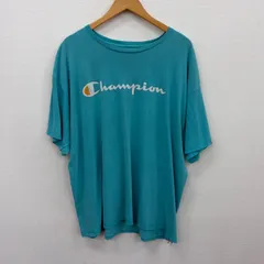 Y838 Champion Tシャツ 2XL ターコイズブルー ロゴプリント チャンピオン 古着卸 アメリカ仕入のサムネイル