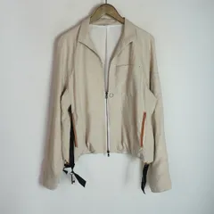SUNSEA サンシー LINEN BLOUSON リネン ブルゾン ジャケット カーディガン ririジップ 19s32 アイボリー サイズ3 1029P★4のサムネイル