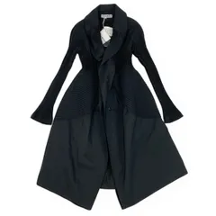 Af4 《タグ付》 ISSEY MIYAKE イッセイミヤケ 3Dスチームストレッチ プリーツコート 3D Steam Stretch Pleats Coat IM63-FD006 サイズ2 ブラックt18rのサムネイル