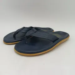 ISLAND SLIPPER アイランドスリッパ レザートングサンダル レディース 5 紺 ネイビー G-8-3のサムネイル
