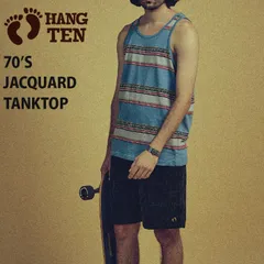 タンクトップ HANG TEN ハンテン 70’S JACQUARD LS TANKTOP  メンズ カリフォルニア州サンディエゴ発祥のサーフブランドのサムネイル