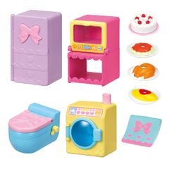 ハンドメイド】 メルちゃんクローゼット 引出し4段 木製ハンガー5本
