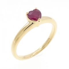 ハートルビー0.91ct ダイヤモンド0.55ct K18 リング - メルカリ