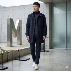 LIDNM リドム オフショルダーチェスターコート - メルカリ