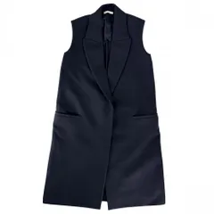 セリーヌ アウター レディース アウター ジレ ロングベスト 服 アパレル CELINE 36 ネイビー 紺 ウール    秋 冬 美品【中古品】のサムネイル