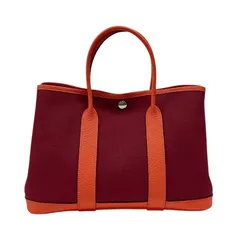 エルメス HERMES ガーデンパーティTPM ルージュグレナ×オレンジポピー トワル ネゴンダ レディース トートバッグのサムネイル