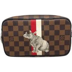ルイ・ヴィトン LOUIS VUITTON ポシェット・ヴォルガ チャップマン N63350 ブラウン ダミエ・サバンナ メンズ セカンドバッグのサムネイル