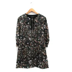 テッドベーカー TED BAKER ワンピース 長袖 ミニ コットン 総柄 グリーン 緑 /KT21のサムネイル