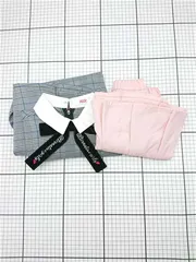 ◇ Θ アルジー ALGY セット商品 チェックワンピース G417048 ＆ ピンクスカート G418096 130/140 キッズ E  【1604220011113】