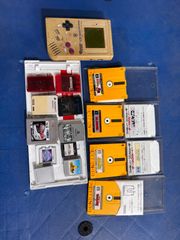 Original PlayStation console, original Game Boy console + game software, CDs, and peripherals - large bundle set
