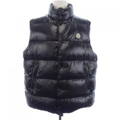Moncler ダウンベスト ブラック - メルカリ