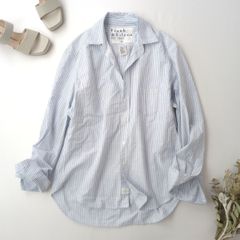 希少 Sサイズ✨フランク&アイリーン リネン スキッパーシャツ