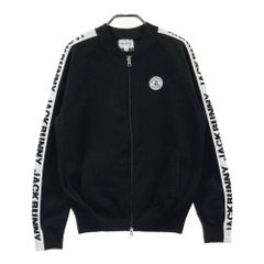 極美品 JACK BUNNY GOLF 通気性ジャージ素材 ジャケット ブラック