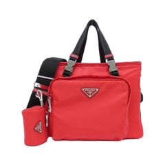 PRADA Re-Nylon xサフィアーノレザー ペットバッグ | Mercari
