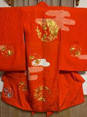 ポンズさま専用】☆お宮参り 祝着 正絹 金駒刺繍☆女の子☆ - メルカリ