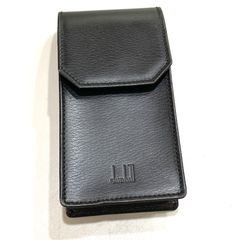 未使用級✨【dunhill】 ダンヒル シガーケース 黒 レザー 参考価格10万