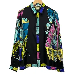 EMILIO PUCCI(PUCCI)(エミリオプッチ) 長袖シャツブラウス サイズS レディース美品  - 黒×パープル×マルチ シルクのサムネイル