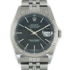 ロレックス Rolex 腕時計 デイトジャスト 16234 P番 2000年 ブラック文字盤 デイト K18WG SS 自動巻き 【中古】のサムネイル