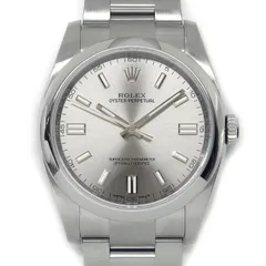 ロレックス Rolex 腕時計 オイスターパーペチュアル 116000 ルーレット刻印 ランダムシリアル サンレイ スレート文字盤 SS 自動巻き 【箱・保付き】 【中古】のサムネイル