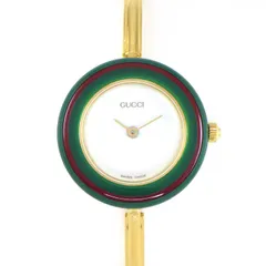 グッチ GUCCI 腕時計 チェンジベゼル 11/12.2 マルチカラーベゼル 全10色 ホワイト文字盤 GP クオーツアナログ 【中古】のサムネイル