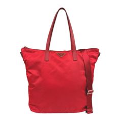 美品【PRADA】トートバッグ ロゴ金具 ロゴジャガード 巾着 ナイロン