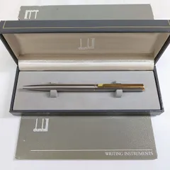 極美品 dunhill ダンヒル ジェムライン ボールペン ケース付 シルバー ゴールドのサムネイル