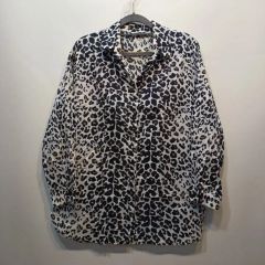 K323◯ ZARA 柄シャツ レオパード柄 ヒョウ柄 ボタニカル ペイズリー柄 
