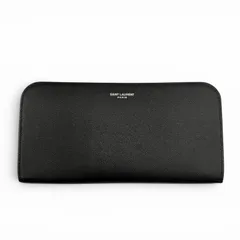 極美品◇SAINT LAURENT PARIS サンローランパリ INN534290 現行品 レザー フルジップ ラウンドジップウォレット 長財布 ブラック イタリア製 メンズ   定価103,400円のサムネイル