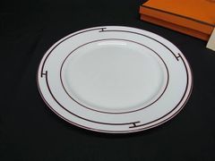 未使用品 エルメス HERMES リズム ディナープレート ブルー 皿 大皿