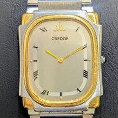 【亘錦】SEIKO CREDOR セイコー クレドール メンズ腕時計 薄型クォーツ レクタンギュラー 角型ケース K22メッキ 9570-5160【8455MO】F04のサムネイル